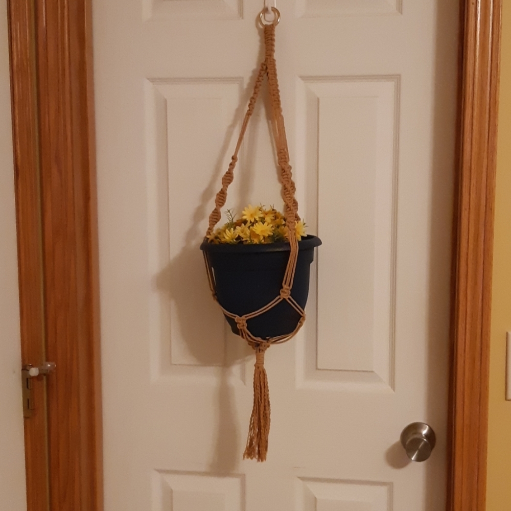 Handmade macrame plant hanger